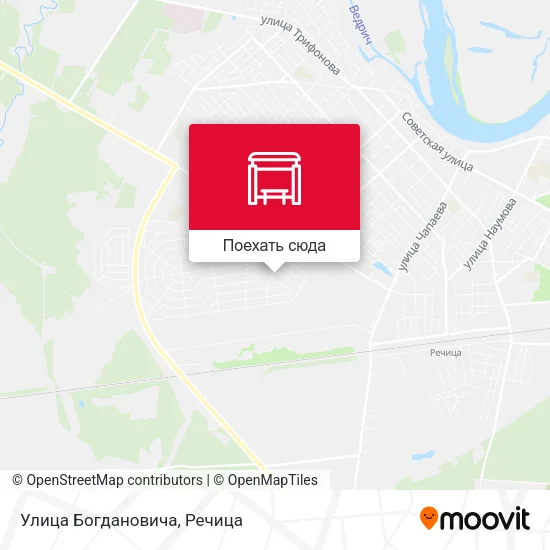Карта Улица Богдановича