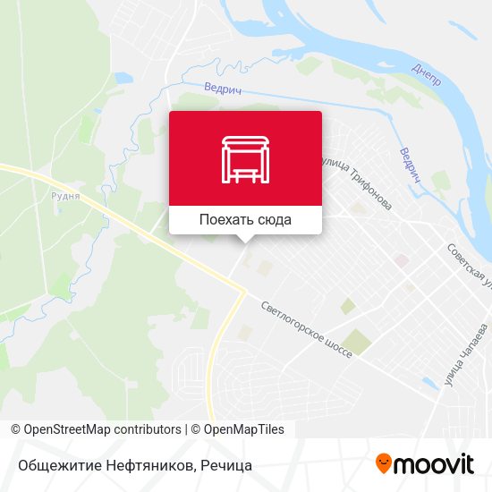 Карта Общежитие Нефтяников