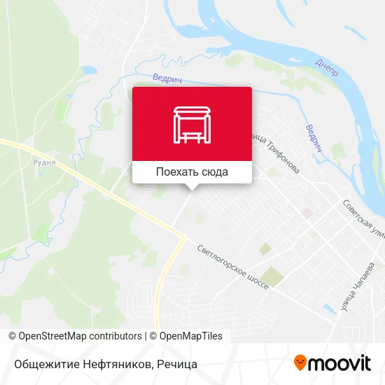 Карта Общежитие Нефтяников