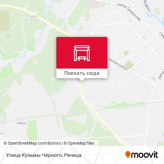 Карта Улица Кузьмы Чёрного
