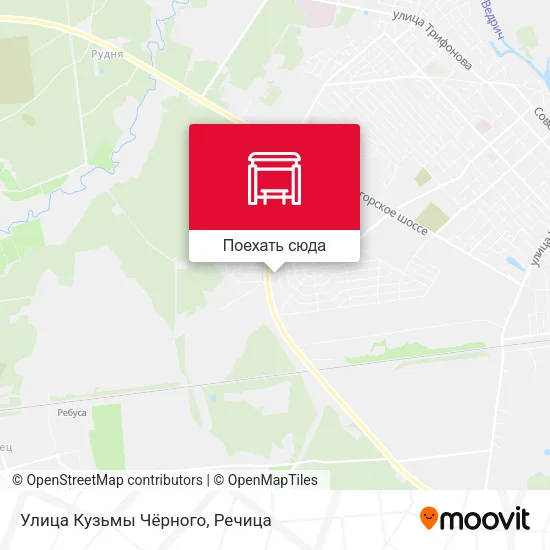 Карта Улица Кузьмы Чёрного