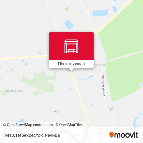 Карта М10, Перекрёсток