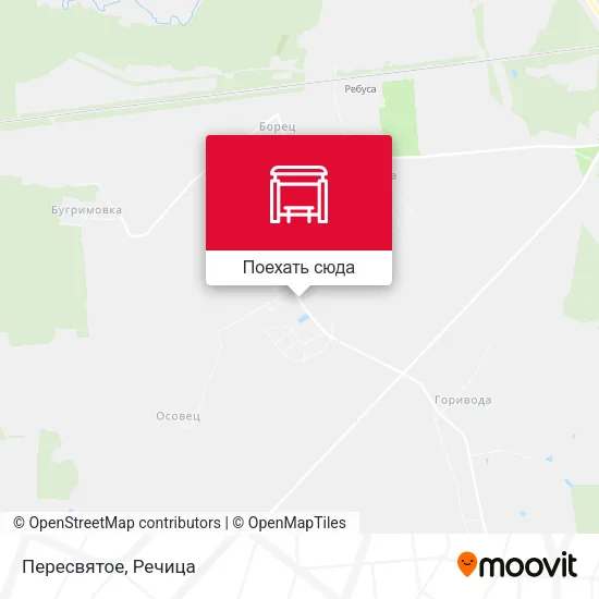 Карта Пересвятое
