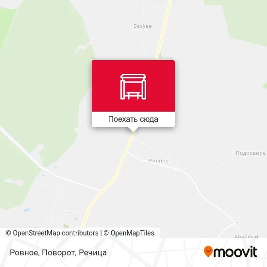 Карта Ровное, Поворот