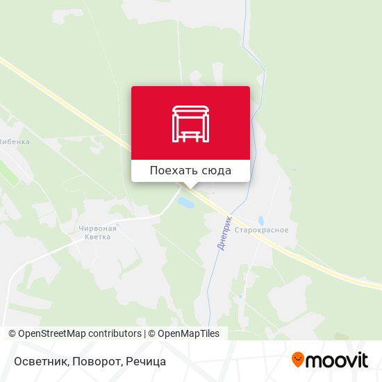 Карта Осветник, Поворот