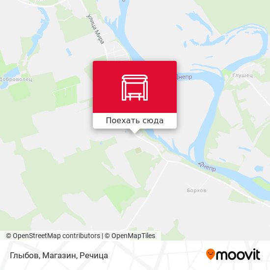 Карта Глыбов, Магазин