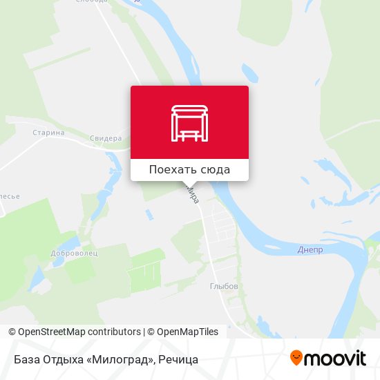 Карта База Отдыха «Милоград»
