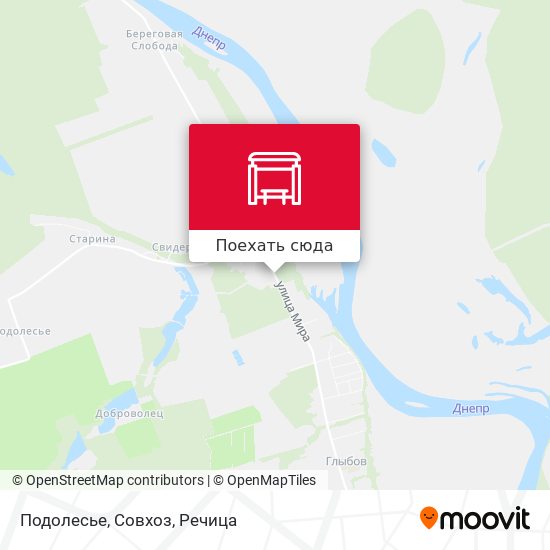 Карта Подолесье, Совхоз