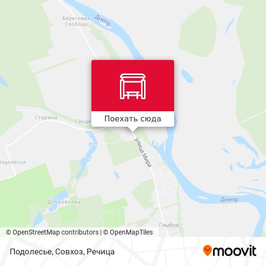 Карта Подолесье, Совхоз