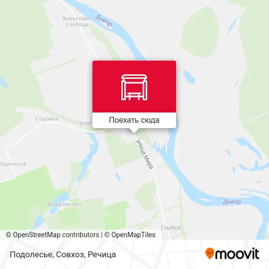 Карта Подолесье, Совхоз