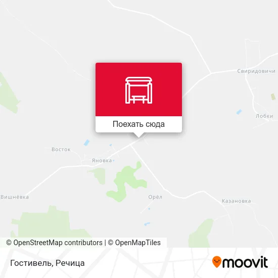 Карта Гостивель