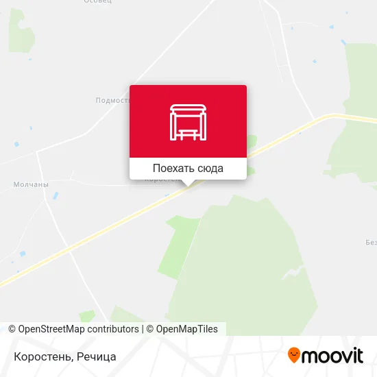 Карта Коростень