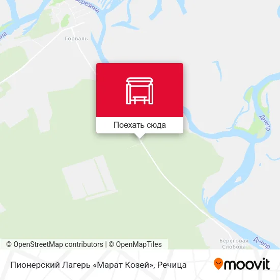 Карта Пионерский Лагерь «Марат Козей»