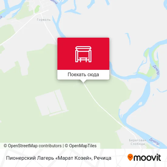 Карта Пионерский Лагерь «Марат Козей»