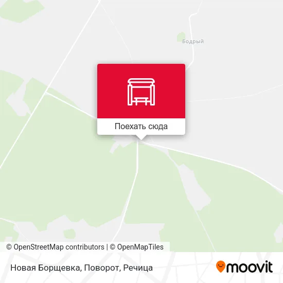 Карта Новая Борщевка, Поворот