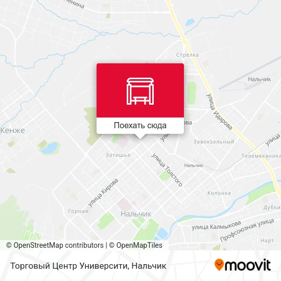 Карта Торговый Центр Университи