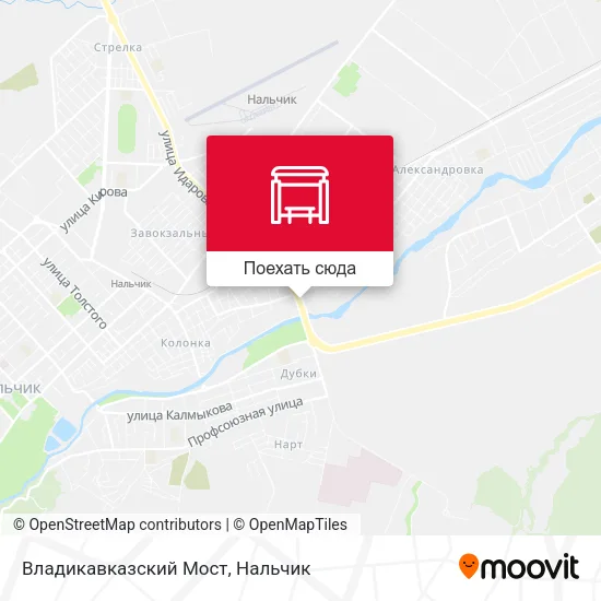 Карта Владикавказский Мост