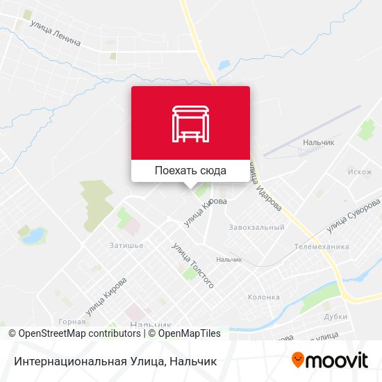 Карта Интернациональная Улица