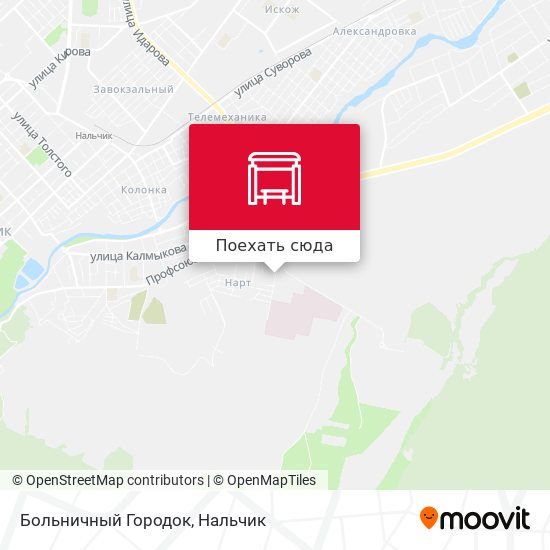 Карта Больничный Городок