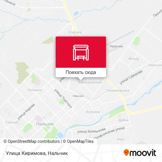 Карта Улица Киримова