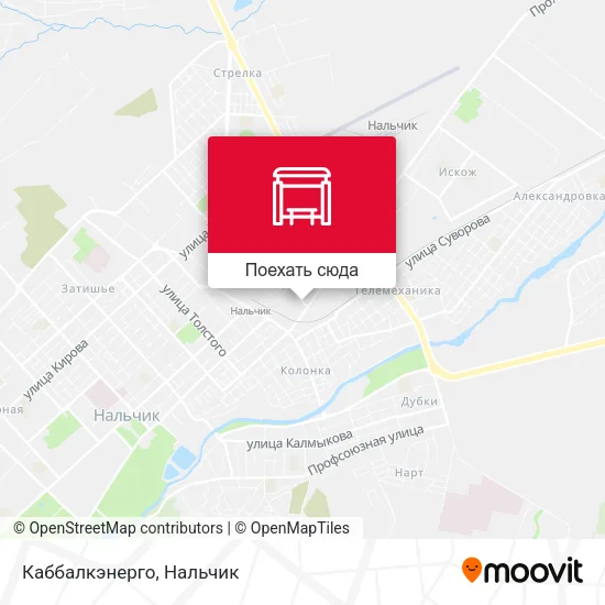 Карта Каббалкэнерго
