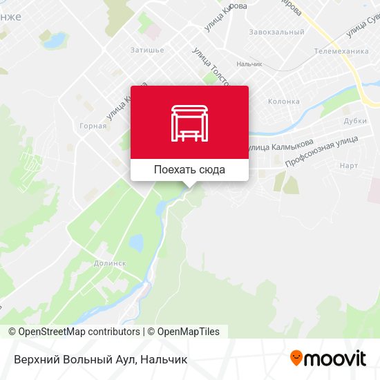 Карта Верхний Вольный Аул