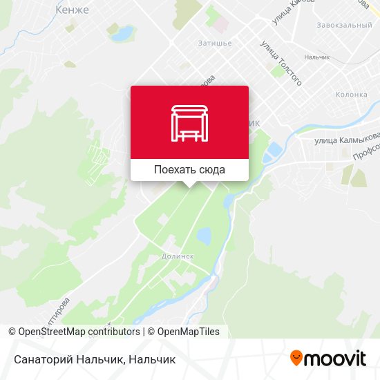 Карта Санаторий Нальчик