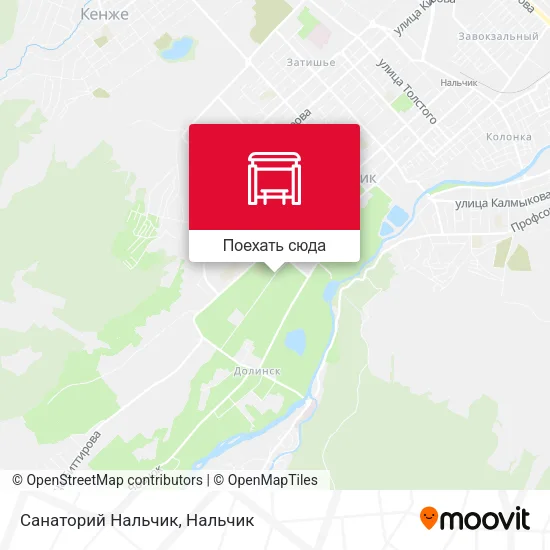 Карта Санаторий Нальчик