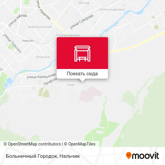 Карта Больничный Городок