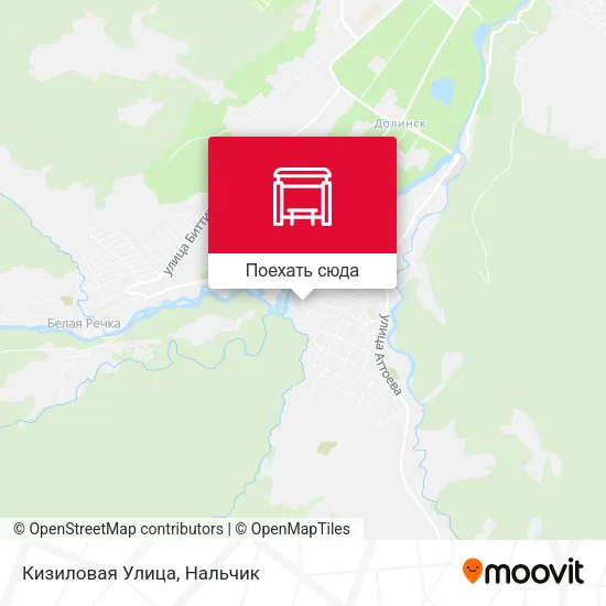 Карта Кизиловая Улица