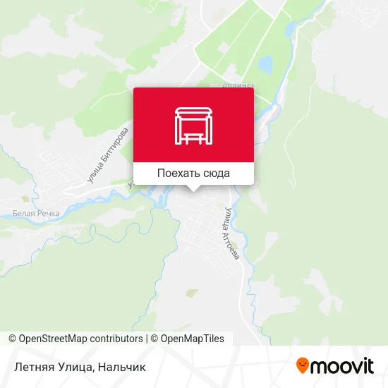 Карта Летняя Улица