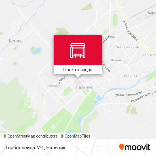 Карта Горбольница №1