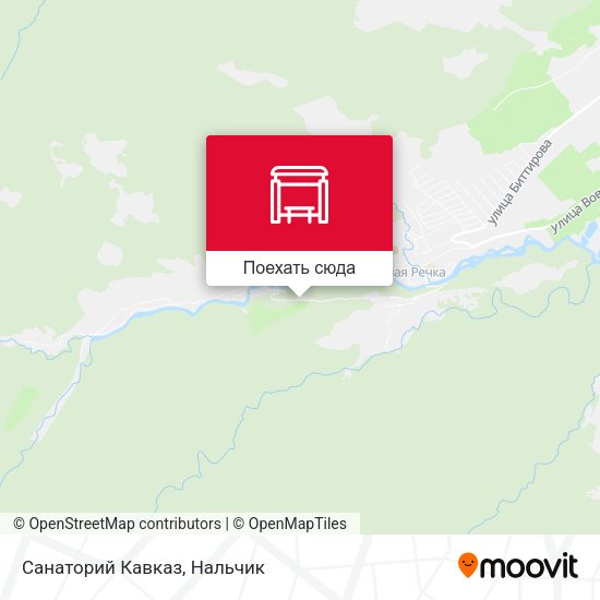 Карта Санаторий Кавказ