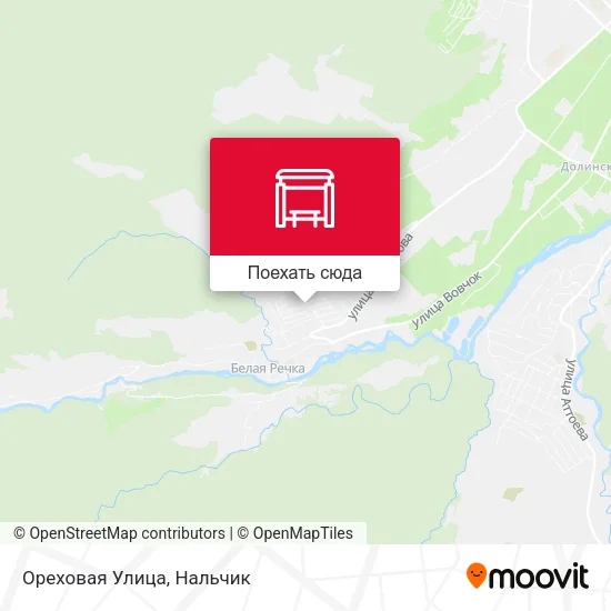 Карта Ореховая Улица