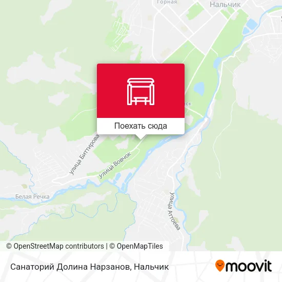 Карта Санаторий Долина Нарзанов