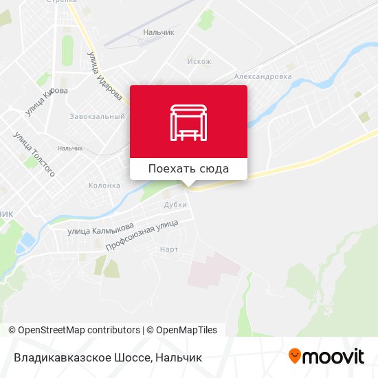 Карта Владикавказское Шоссе