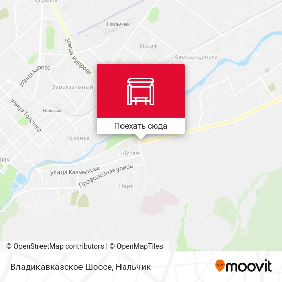 Карта Владикавказское Шоссе
