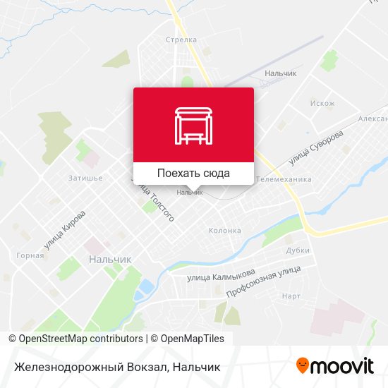 Карта Железнодорожный Вокзал