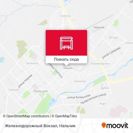 Карта Железнодорожный Вокзал