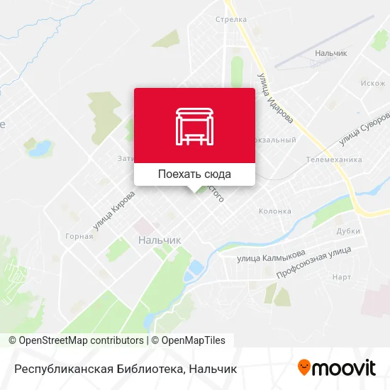 Карта Республиканская Библиотека