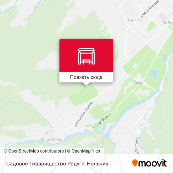 Карта Садовое Товарищество Радуга