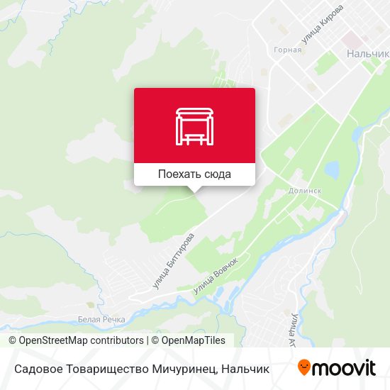 Карта Садовое Товарищество Мичуринец