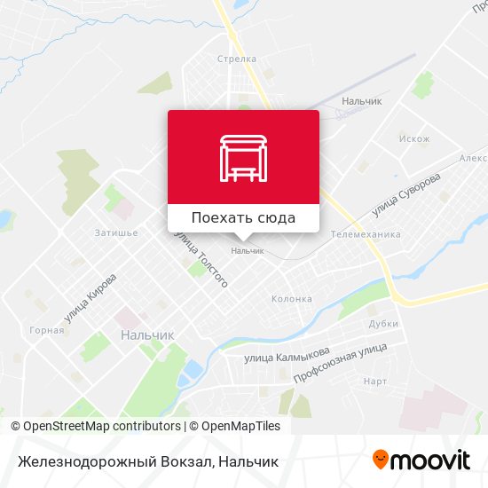 Карта Железнодорожный Вокзал