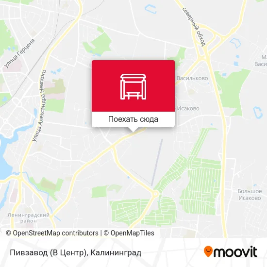 Карта Пивзавод (В Центр)