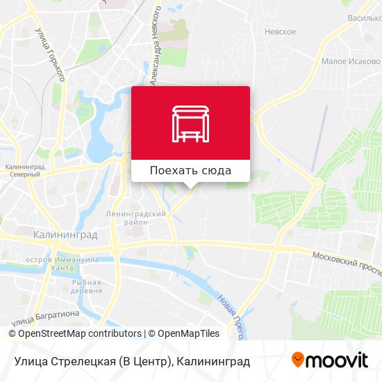 Карта Улица Стрелецкая (В Центр)