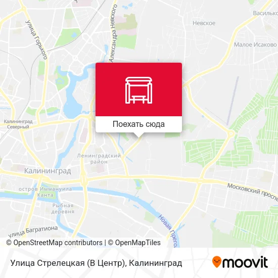Карта Улица Стрелецкая (В Центр)