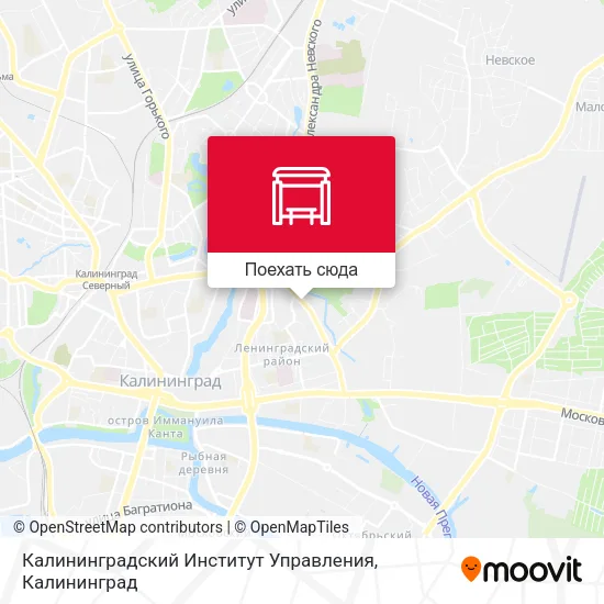 Карта Калининградский Институт Управления