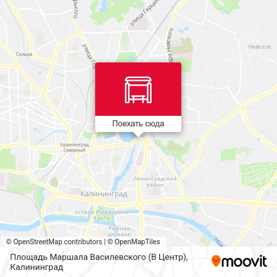 Карта Площадь Маршала Василевского (В Центр)