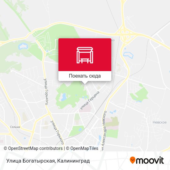Карта Улица Богатырская