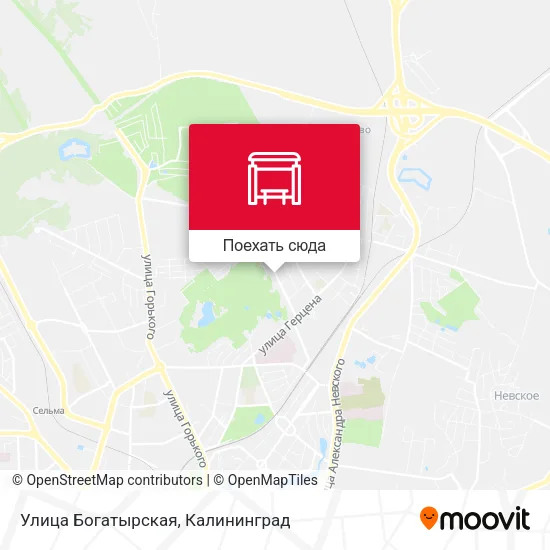 Карта Улица Богатырская
